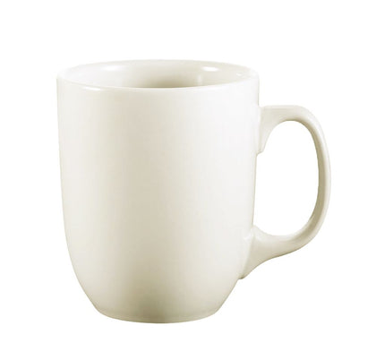 15oz Camptown Mug – classic American White porcelain coffee mug, chip-resistant, durable, microwave-safe, and dishwasher-friendly. Ideal for coffee, tea, and hot drinks at home or cafés.