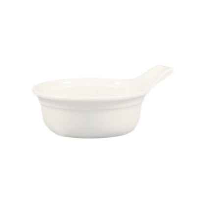 15oz casserole with handle, durable, chip-resistant, and stylish, ideal for baking and serving soups, stews, and casseroles. Lightweight, easy to clean, perfect for home, restaurant, or catering use.