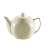 15oz teapot with a sleek, durable ceramic design. Features a smooth pour spout and ergonomic handle. Perfect for loose-leaf or bagged tea at home, in cafés, and restaurants.