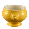 15oz Yellow Lion Head Bouillon Bowl, chip-resistant, scratch-resistant, dishwasher-safe, microwave-safe, durable, elegant soup bowl, heat-retaining, classic design, perfect for soups, stews, and gourmet dishes.