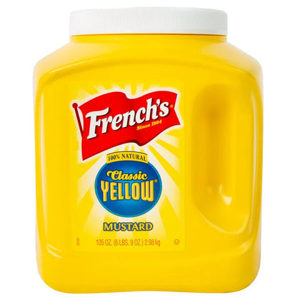 105 oz plastic container yellow mustard smooth tangy condiment bulk