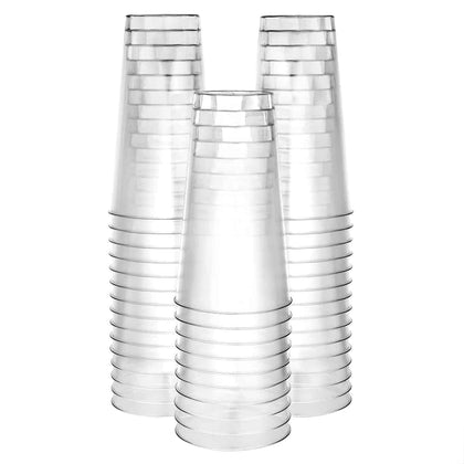 16oz Clear Tumbler – Premium disposable plastic cups for cocktails, soda, and juices. Perfect for weddings, events, and gatherings. Stylish, durable, and easy to clean up.