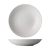 16oz pasta salad bowl, 7.5-inch wide rim bowl, durable porcelain serving bowl, chip-resistant, microwave-safe, dishwasher-safe, versatile dinnerware, elegant white bowl for pasta and salads.