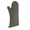 17‑inch flame‑retardant cotton oven mitt with quilted shell and heat resistance to 450 °F, long forearm protection, machine‑washable, ambidextrous; great for baking, BBQ, and kitchen safety.