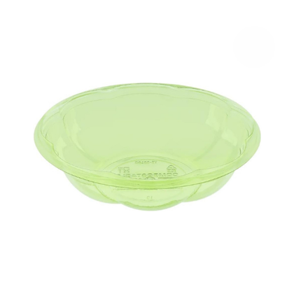 Green Disposable PLA Salad Container Bowls for Lunch & Meal Prep