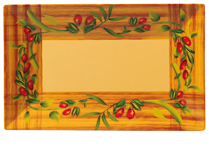 EcoQuality Rectangular Plate is made from durable and reliable melamine material. You can use it for serving salads, side dishes, sushi or other meals. The Olive collection has an elegant and glorious design allowing you to elevate your dining experience 
with these high quality affordable restaurant dinnerware.


