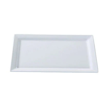 Rectangular Display Plate is made from durable and reliable melamine material. You can use this stylish plate to serve any dish you want. For example, you can use it for serving sushi, salads, side dishes, or other Asian cuisine appetizers. The Osaka collection has an elegant and stylish design. Performed in white color, it will perfectly fit any restaurant environment allowing you to elevate your dining experience 
with these high quality affordable restaurant dinnerware.