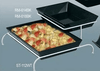 Yanco 2-Tier Stand For RM-614 RM-618 ST-112W 4/Pcs It is made from durable and reliable melamine material, that will serve you for a long time. All Rome collection items are stylish and will perfectly fit almost any food-serving establishment's design. Such tier stands add a touch of elegance to your table, whether at the casual or fine dinner party. These rectangular 2-tier stands are BPA free, dishwasher safe and NSF listed. Note, that such stands are not microwaveable.
