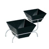 EcoQuality 2-Tier Stand For RM-409 RM-412 ST-102W 4/Pcs. It is made from durable and reliable melamine material, that will serve you for a long time with 19.50 inches long by 9.50 inches wide by 8.50 inches in height. All Rome collection items are stylish and will perfectly fit almost any food-serving establishment's design. Such tier stands add a touch of elegance to your table, whether at the casual or fine dinner party. 