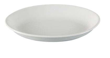 This deep platter features an elegant oval shape that adds a modern touch to any table setting, ideal for use in hotels, restaurants, and cafes. Offers a deep design that provides ample space for serving a variety of dishes, making it practical for both everyday and special occasions. Includes rolled edges that enhance durability and style, ensuring the platter maintains its elegant appearance over time. 
