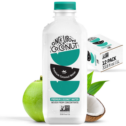 Once Upon A Coconut Original Coconut Water 1 Liter 12 Pack