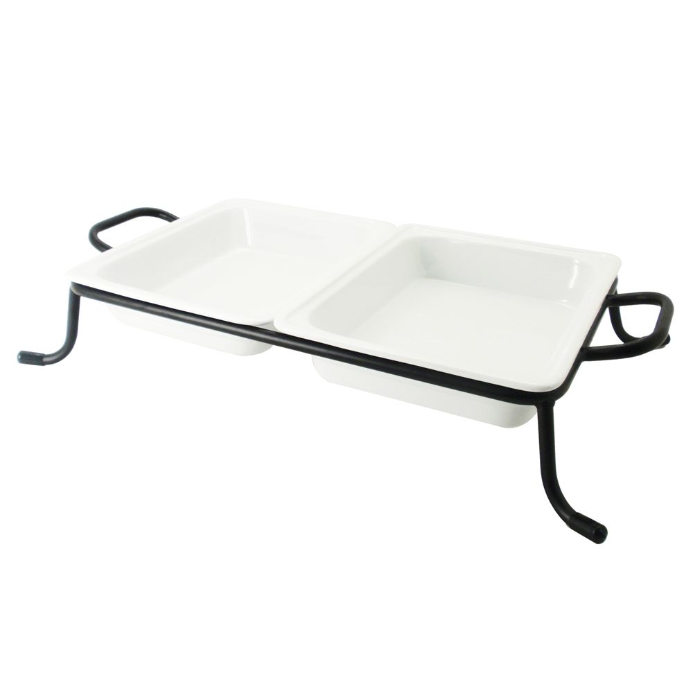 1/2 GN pan set with divider bar & rectangular rack, 12 3/4