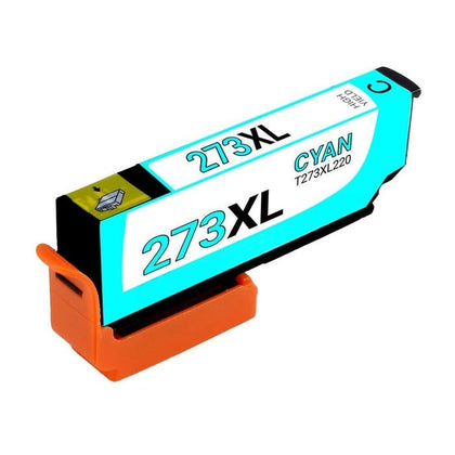 T273XL220 Cyan Ink Cartridge compatible with Epson Expression Premium XP-610, high yield 650 pages.