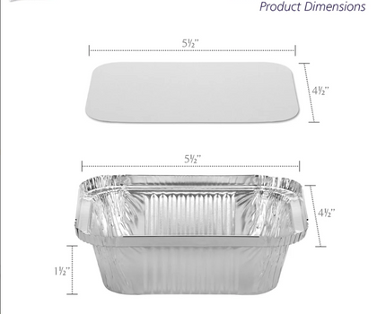 1lb aluminum pan with board lid for baking bread, cakes, and desserts, featuring even heat distribution, secure lid for freshness, and durable, easy-to-clean, warp-resistant design