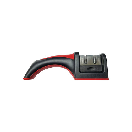 2-stage handheld knife sharpener with coarse and fine slots, ergonomic non-slip handle, compact design, durable construction, packed 48 each per case for commercial and professional kitchen use