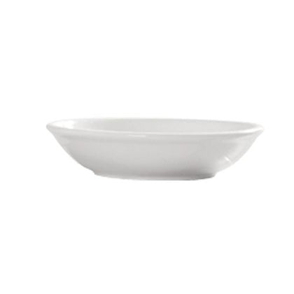 2.75” porcelain sauce dish, bone white dipping bowl for soy sauce, condiments & sides. Durable, microwave, oven & dishwasher safe. Ideal for restaurants, sushi bars, catering & home kitchens.