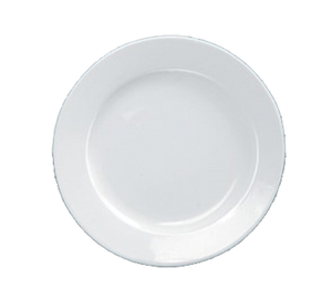 This round plate provides a classic round shape with rolled edges, adding both elegance and durability to your dining experience in hotels, restaurants, or cafes. Features durable porcelain material, ensuring a long-lasting and stylish option for everyday use and perfect for serving salad, bread, dessert, appetizers and cakes. High quality affordable restaurant dinnerware.
