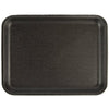 black foam tray for meat, 6.6x8.7x0.8 inches, durable and lightweight.