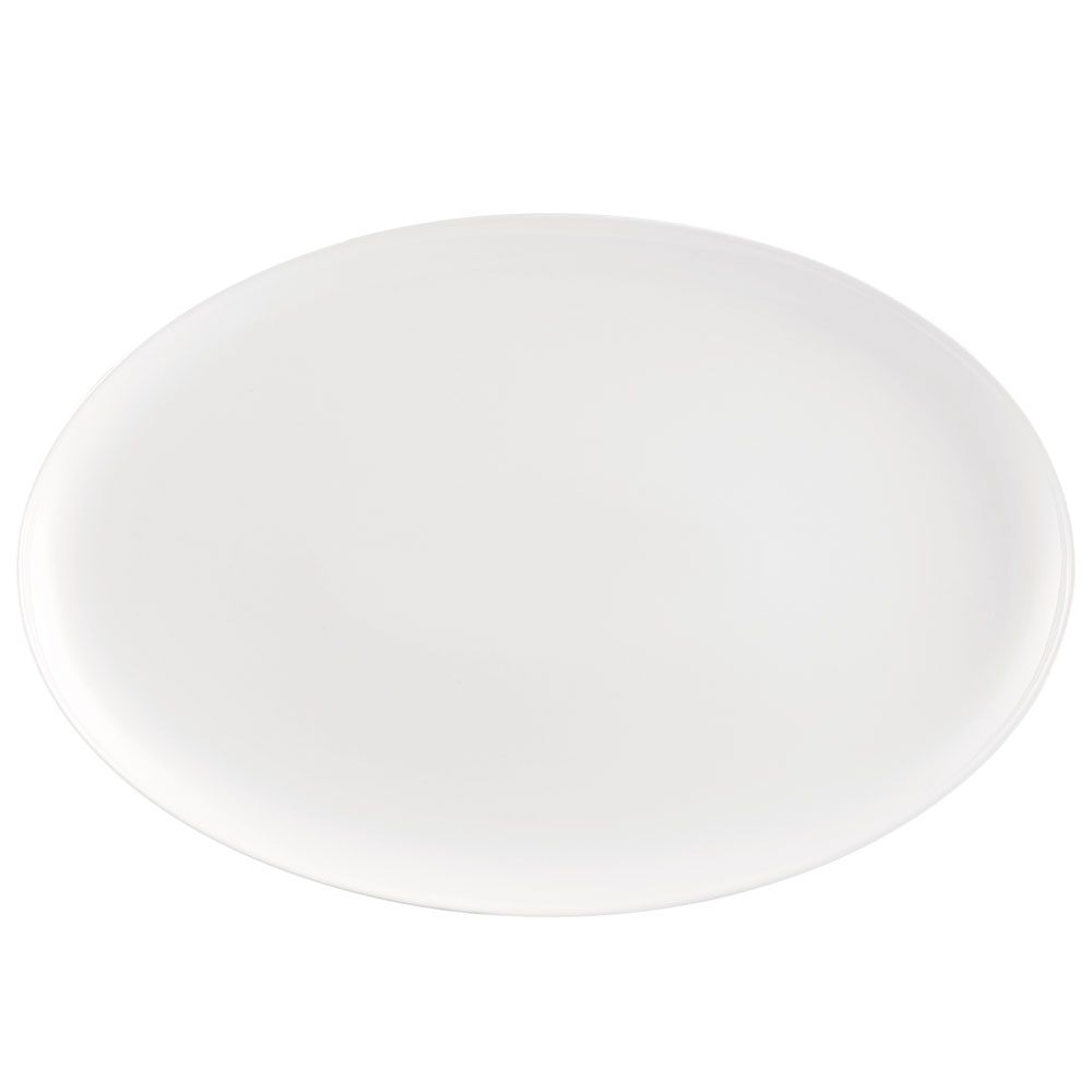 20-inch Kristen Coupe oval platter, modern large serving dish, chip-resistant durable platter, elegant oval serving tray, spacious oval plate, easy-to-clean glazed dish, restaurant-quality dinnerware.