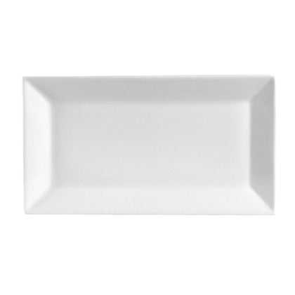 20-inch rectangular platter, large plastic serving tray, modern durable dinnerware, scratch-resistant, stain-resistant, perfect for appetizers, entrees, buffets, catering, restaurants, and events.