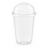 Clear Plastic Disposable U Shaped Drinking Cups with Dome Lids