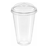 Clear Plastic Disposable U-Shaped Cups with Sip Through Lids