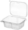 Disposable Tamper Resistant Clear Pet Plastic Hinged Container