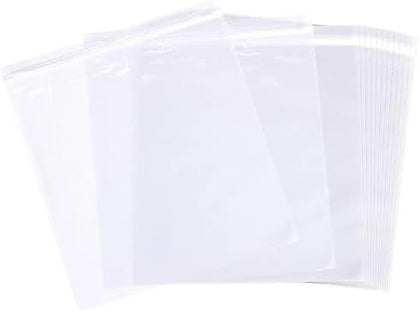 EcoQuality resealable clear portion food storage bags 10.5x10.75 inches