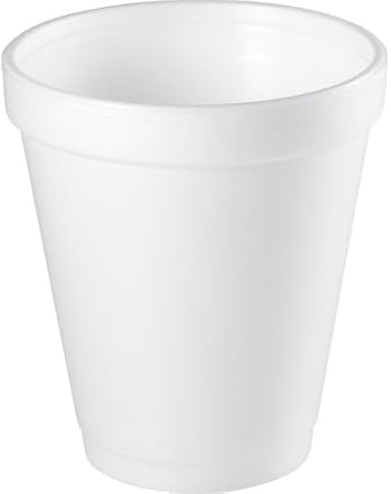 EcoQuality 12 oz squat white foam insulated disposable drinking cup