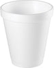EcoQuality 12 oz squat white foam insulated disposable drinking cup