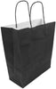 9x5 Inches Black Kraft Paper Gift Bags with Handles