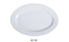 Oval Platter features a rolled edge design crafted from reliable, super white porcelain. Safe for dishwasher, oven, and microwave use, it offers versatile convenience for everyday meals or special occasions in restaurants and home use. Ideal for serving salads, desserts, and appetizers, this elegant platter combines durability with style to enhance your dining experience.