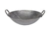 22-inch hand-hammered Cantonese wok with dual handles, ideal for high-heat stir-frying and traditional Chinese cooking.