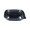 Square Disposable Plastic Salad Bowl with Clear Dome Lids