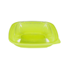 Square Disposable Plastic Salad Bowl with Clear Dome Lids