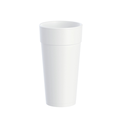 Dart 24oz Tall White Disposable Insulated Foam Drinking Cup