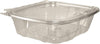 Disposable Tamper Resistant Clear Pet Plastic Hinged Container
