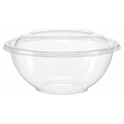 Clear Disposable PLA Salad Container Bowls with Dome Lids