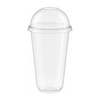 Clear Plastic Disposable U Shaped Drinking Cups with Dome Lids
