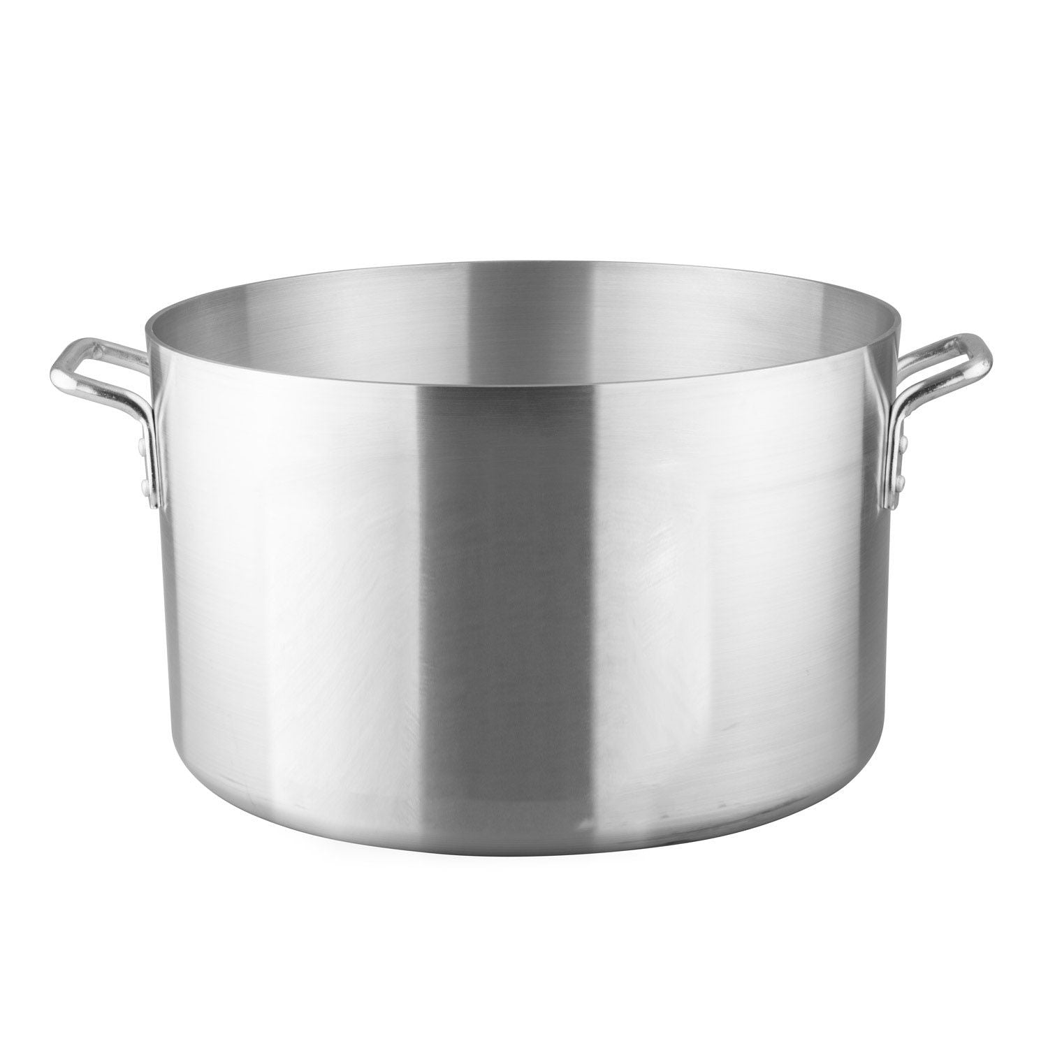 26QT heavy-duty aluminum sauce pot with 4mm thick base, riveted handles, and even heat distribution—perfect for preparing large batches of sauces, soups, and stews in commercial or high-volume kitchens.