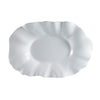 26-inch Wavy Platter, BPA-free ceramic, lightweight, durable, scratch-resistant, shatterproof, microwave-safe, dishwasher-safe, modern wavy design, perfect for serving large meals, appetizers, or desserts.