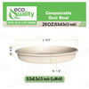 Oval Disposable Compostable Paper Burrito Bowls Heavy-Duty, Eco-Friendly