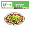 Oval Disposable Compostable Paper Burrito Bowls Heavy-Duty, Eco-Friendly