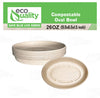 Oval Disposable Compostable Paper Burrito Bowls Heavy-Duty, Eco-Friendly