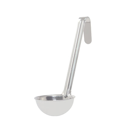 2 oz one-piece stainless steel ladle with 6