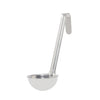 2 oz one-piece stainless steel ladle with 6
