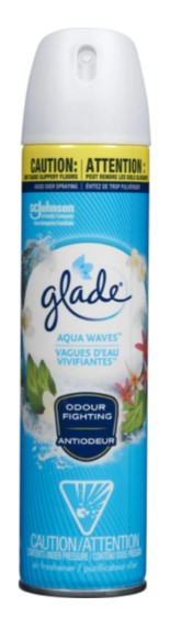 Glade Air Freshener Spray, 2x Aqua Wave, 8.3 oz – eliminates odors with a refreshing ocean-inspired scent