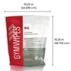 2XL Gymwipes Antibacterial Fast 4 Disinfecting Towelettes Refill Bag