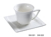 This cup features an elegant square shape with a 