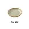 This sauce dish is suitable for sauces, condiments, or garnishes. Its durable porcelain construction ensures resistance to thermal and mechanical stress, while being microwave and dishwasher safe. Featuring an earthy tone with a golden rim, this sauce dish complements various tableware styles, making it ideal for restaurants, catering operations, and institutional kitchens seeking reliable, elegant dinnerware that supports HACCP protocols and efficient workflow management.